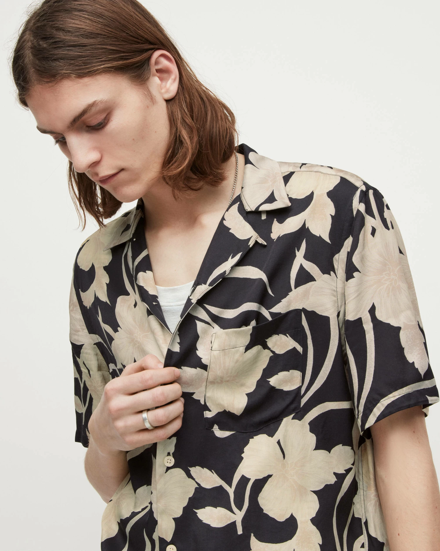 Cheapest π₯ Giardino Floral π Shirt Jet Black π₯ 2 Cheapest π₯ Giardino Floral π Shirt Jet Black π₯ - Image 2