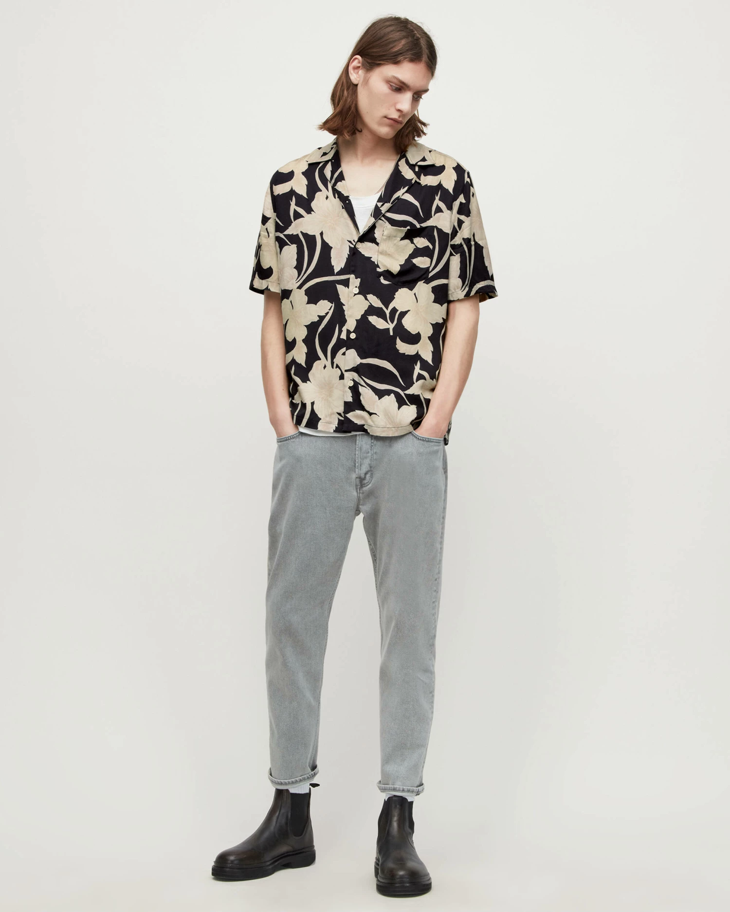 Cheapest π₯ Giardino Floral π Shirt Jet Black π₯ 3 Cheapest π₯ Giardino Floral π Shirt Jet Black π₯ - Image 3