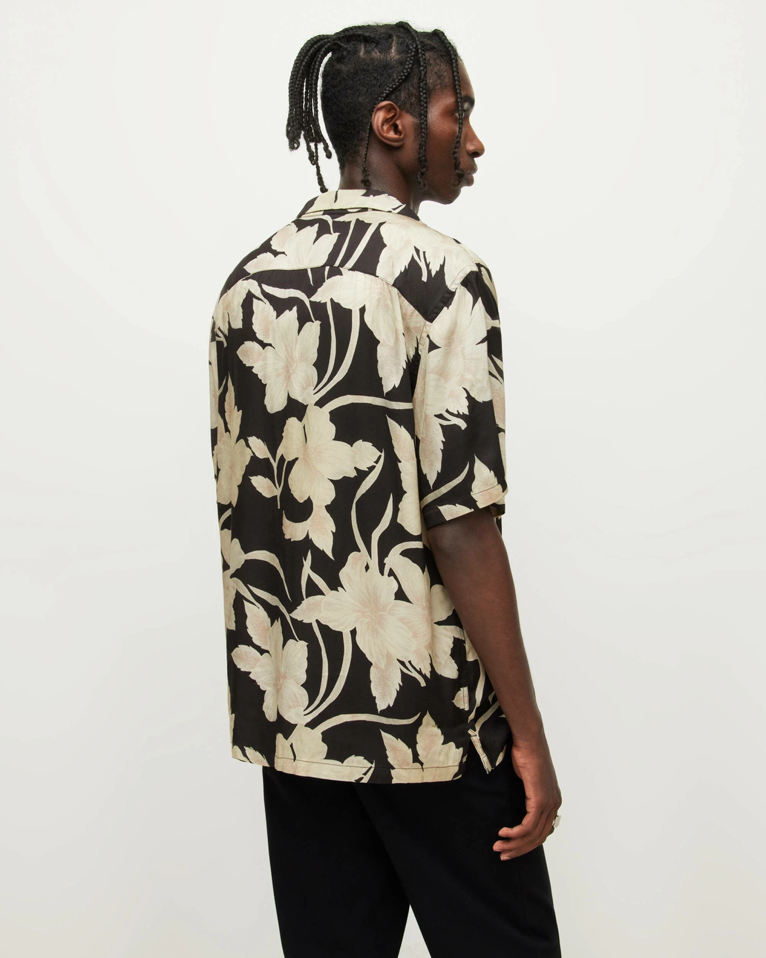 Cheapest π₯ Giardino Floral π Shirt Jet Black π₯ 6 Cheapest π₯ Giardino Floral π Shirt Jet Black π₯ - Image 6