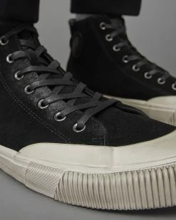 Wholesale 🥰 Dumont High Top Suede Trainers Black 💯 -Cheap Women's Dresses Store MZ008S 5 5