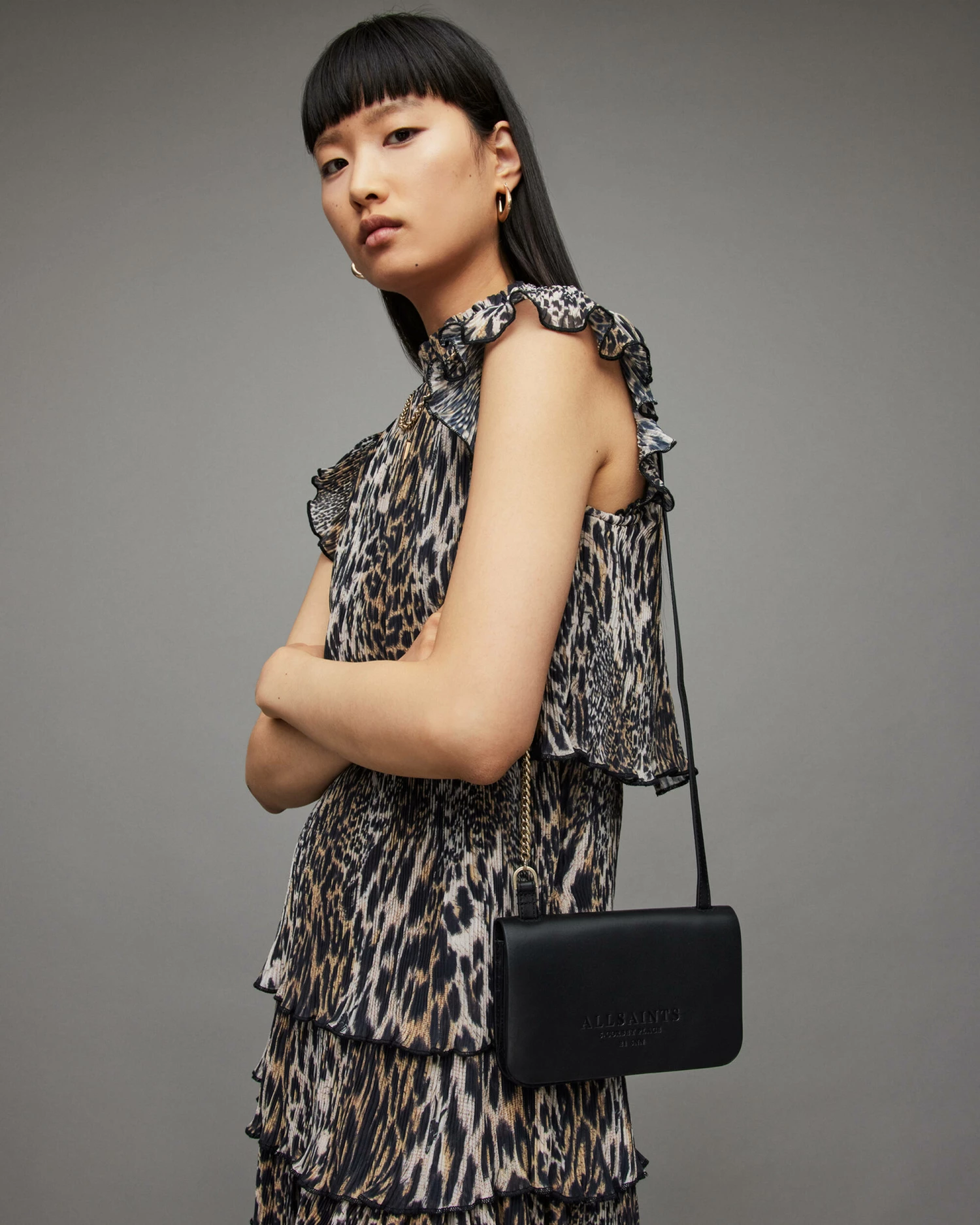 Budget โ Ludivine Leather Crossbody Bag Black ๐ 4 Budget โ Ludivine Leather Crossbody Bag Black ๐ - Image 4