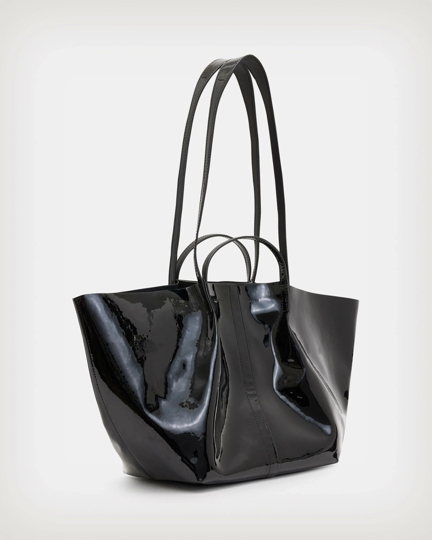Coupon 🔥 Odette East West Leather Tote Bag Black 🥰 4 Coupon 🔥 Odette East West Leather Tote Bag Black 🥰 - Image 4