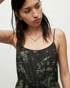 New 😍 Leowa Gia 2-In-1 👗 Dress Black/Khaki ✔️ -Cheap Women's Dresses Store WD020Y 832 4