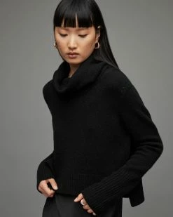 Top 10 😉 Tierny Roll Neck 2-In-1 👗 Dress Black ✔️ -Cheap Women's Dresses Store WD381V 5 6