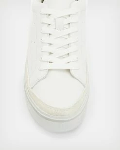 Hot Sale 🎁 Trish Leather Trainers Ash Grey ✔️ -Cheap Women's Dresses Store WF031S 4068 3