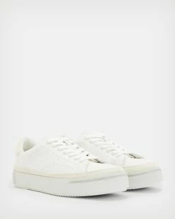 Hot Sale 🎁 Trish Leather Trainers Ash Grey ✔️ -Cheap Women's Dresses Store WF031S 4068 5