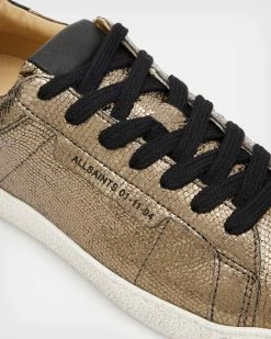 Best reviews of 🤩 Sheer Leather Shimmer Trainers Metallic Gold ❤️ -Cheap Women's Dresses Store WF547X 7081 5
