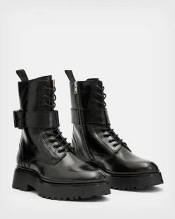 New 🌟 Onyx Leather 🥾 Boots Black 🌟 -Cheap Women's Dresses Store WF584X 5 4
