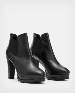 Flash Sale 😍 Sarris Leather 🥾 Boots Black 😍 -Cheap Women's Dresses Store WF808P 5 4