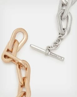 Brand new 💯 Carrie Chunky Carabiner Necklace WARM BRASS/SILVER 🌟 -Cheap Women's Dresses Store WJ0008A 6855 5
