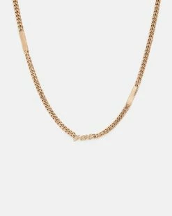 Deals 🛒 Love Script Chunky Gold-Tone Necklace Warm Brass 😉 -Cheap Women's Dresses Store WJ515Y 6395 3