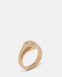 Brand new 😉 Beam Pave Signet Ring Warm Brass 🛒 -Cheap Women's Dresses Store WJ573Y 6395 3