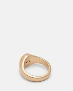 Brand new 😉 Beam Pave Signet Ring Warm Brass 🛒 -Cheap Women's Dresses Store WJ573Y 6395 5