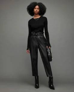 Cheapest 👏 Orsen Leather Trousers Black 😉