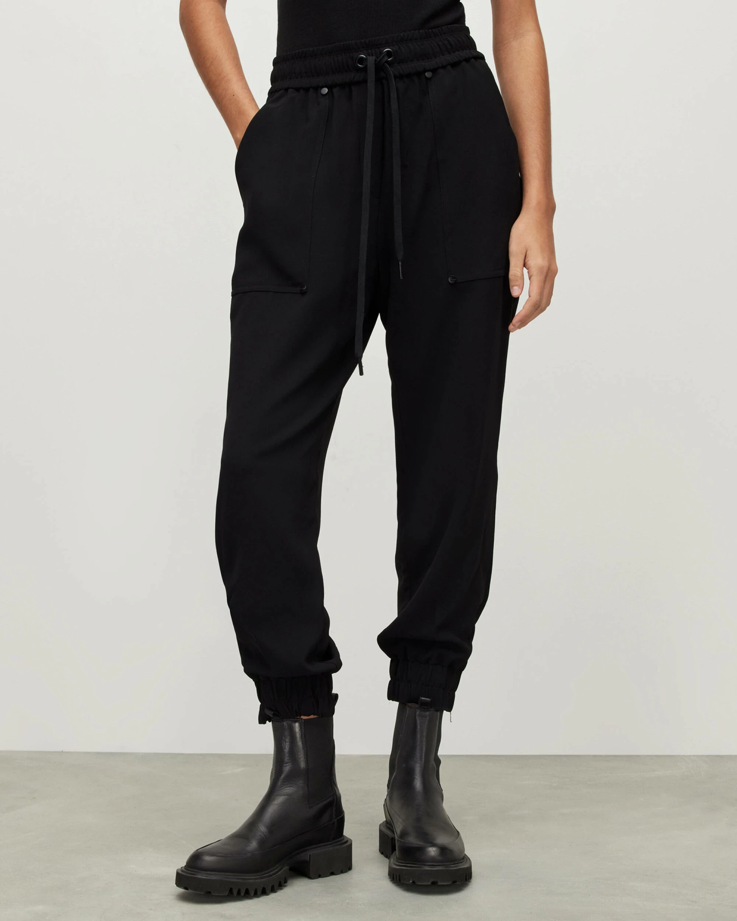 Coupon 🥰 Auden Mid-Rise Cuffed Trousers Black 🔥 2 Coupon 🥰 Auden Mid-Rise Cuffed Trousers Black 🔥 - Image 2