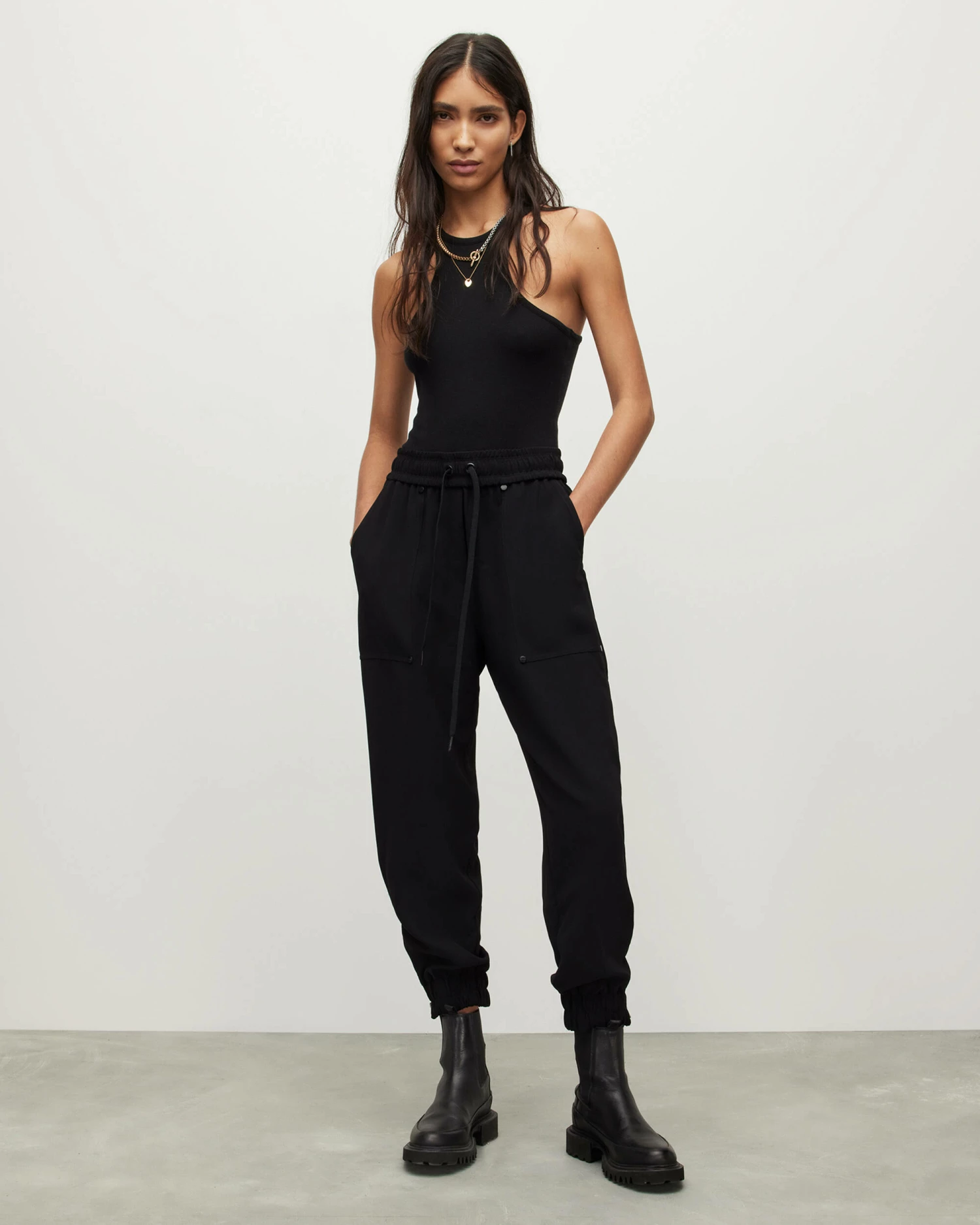Coupon 🥰 Auden Mid-Rise Cuffed Trousers Black 🔥 4 Coupon 🥰 Auden Mid-Rise Cuffed Trousers Black 🔥 - Image 4