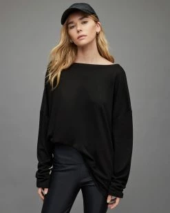 Top 10 👏 Rita Oversized T-Shirt Black 🎉