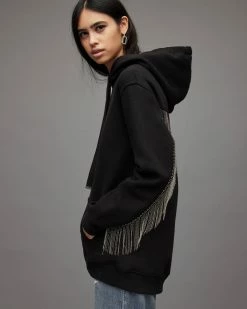 Promo 🔥 Giselle Chain Hoodie Black 👍