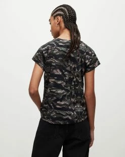 Deals 🧨 Oniyuri Anna T-Shirt Khaki Green 😉 -Cheap Women's Dresses Store WM234W 3836 6