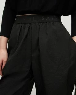 Cheapest 🔥 Aura Oversized Gathered Trousers Black 🤩 -Cheap Women's Dresses Store WP061Y 5 4