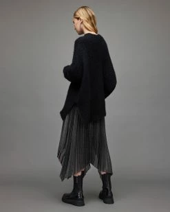 Hot Sale 🧨 Lerin Metallic 👗 Skirt Black Metallic ✨ -Cheap Women's Dresses Store WS018X 2761 6