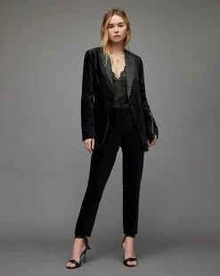 Promo 🌟 Sofia Velvet Blazer Midnight Blue ❤️ -Cheap Women's Dresses Store WT033X 3867 3