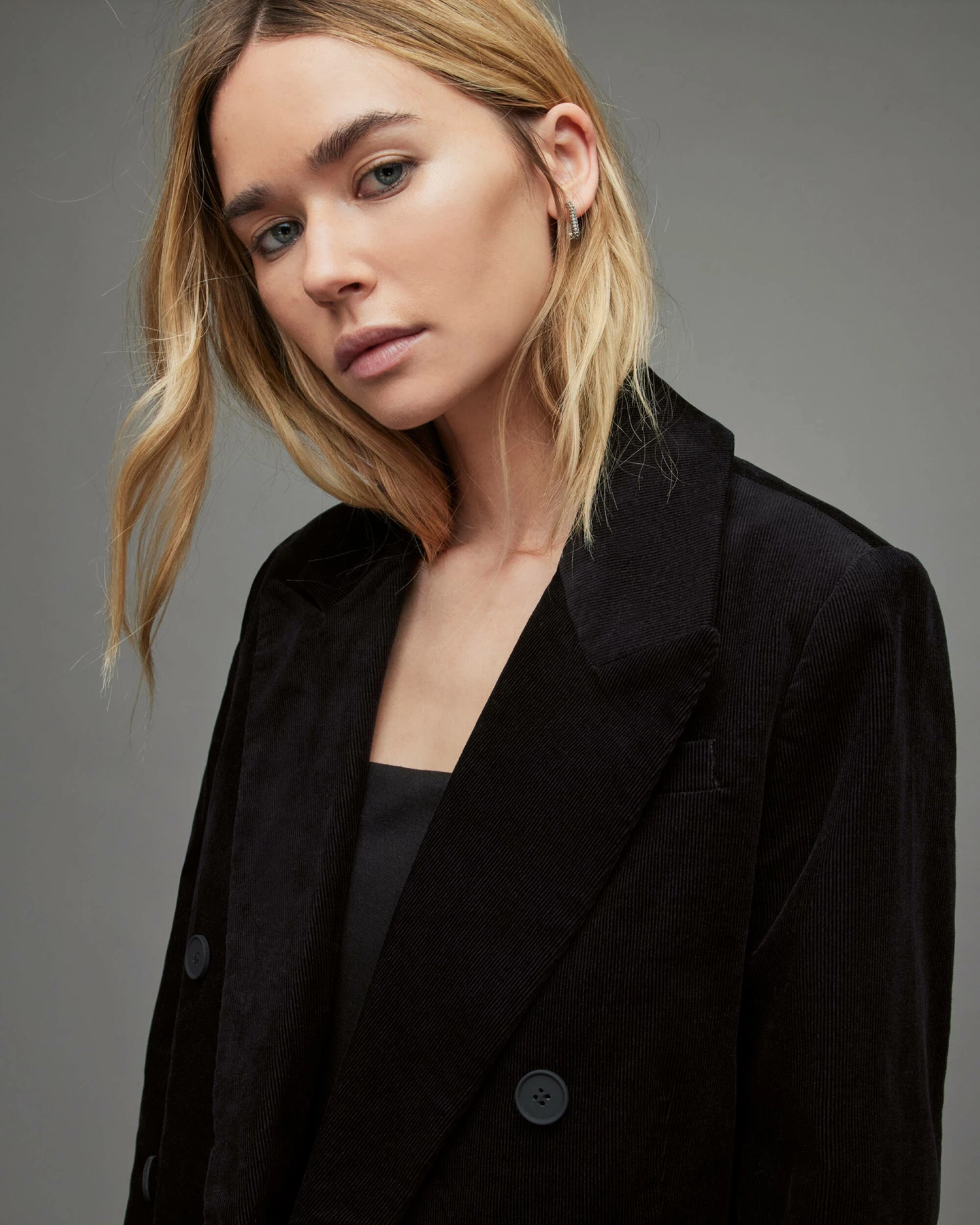 Budget π Adlai Corduroy Relaxed Blazer Black β 2 Budget π Adlai Corduroy Relaxed Blazer Black β - Image 2