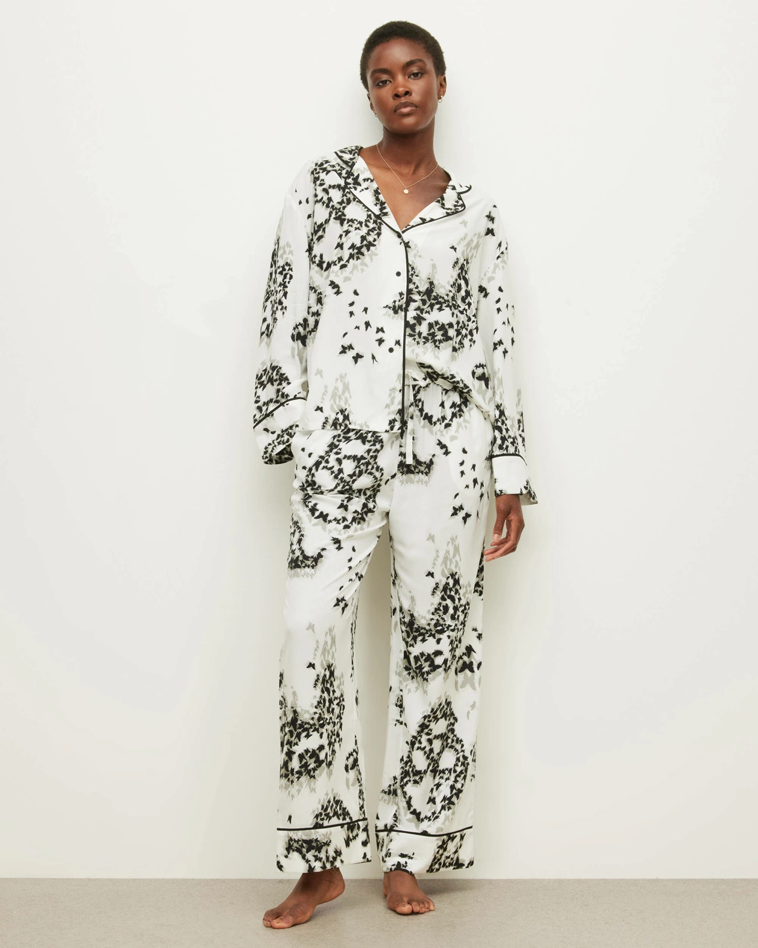 Budget π Safi Orsino Pyjama Trousers Ecru White π 3 Budget π Safi Orsino Pyjama Trousers Ecru White π - Image 3